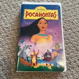 Pocahontas VHS Disney Video Tape Masterpiece Animation Classic Vintage Clamshell